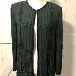 A. J. Bari Retro Beaded Formal Jacket